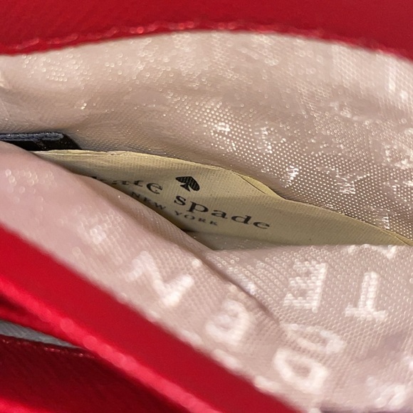 KATE SPADE New York red Wallet w/ Keychain - Picture 4 of 5